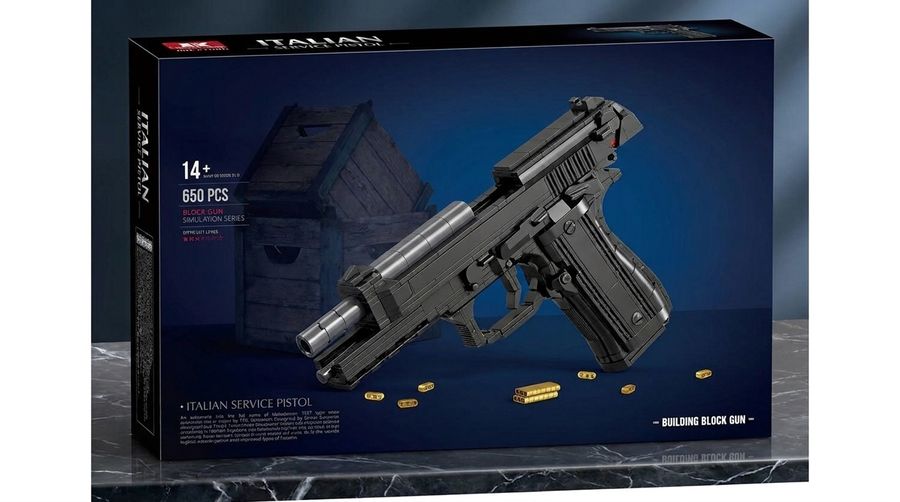 Wholesale Compact Pistol Building Block Model Set 1650pcs DIY Mini Bricks Collectible Display Toy for Adults Teens 14+
