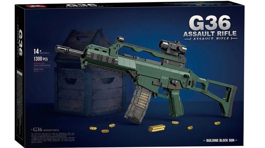 Wholesale G36 Assault Rifle Building Block Model Set 1550pcs DIY Mini Bricks Collectible Display Toy for Adults Teens 14+