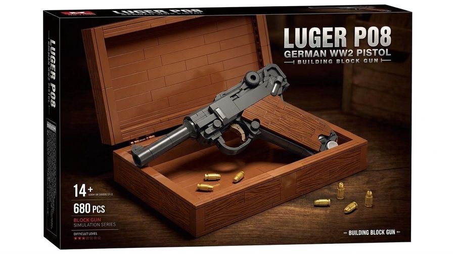 Wholesale Luger P08 Building Block Model Set 950pcs DIY Mini Bricks Collectible Display Toy for Adults Teens 14+