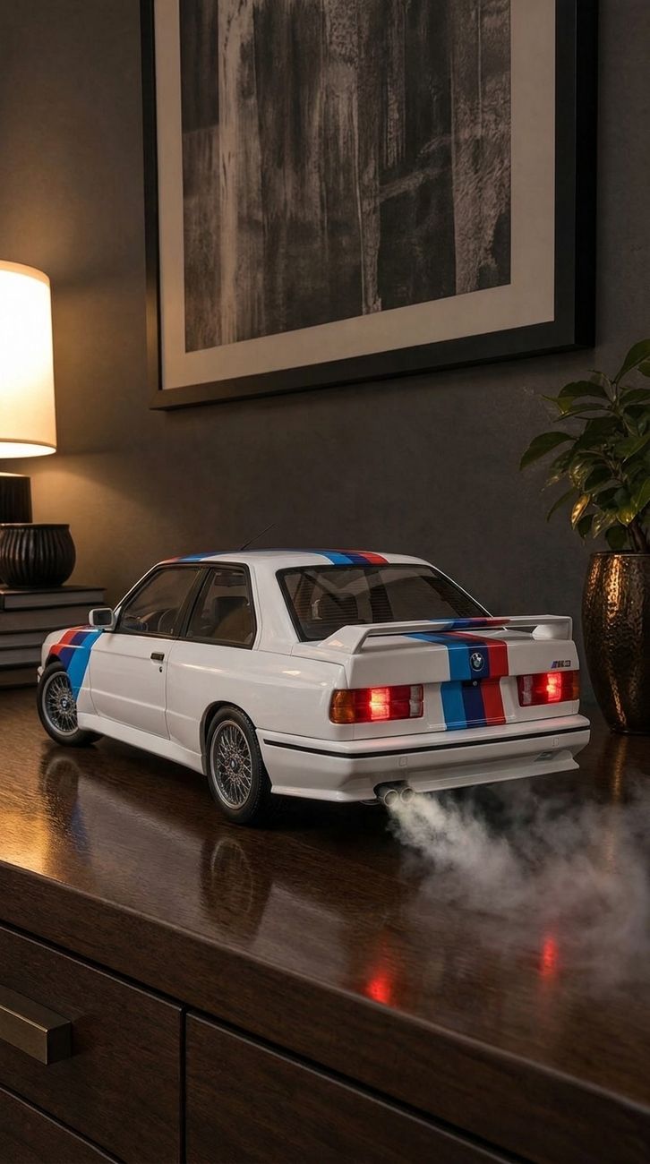 Wholesale 1:32 Alloy Diecast BMW M3 E30 Model Car Toy Pull Back With Light And Sound Collectible Display Gift for Kids Boys