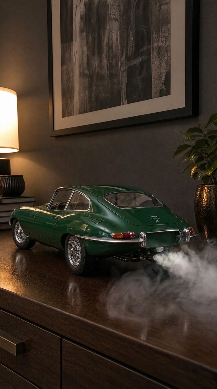 Wholesale 1:32 Alloy Diecast Jaguar E-Type Model Car Toy Pull Back With Light And Sound Collectible Display Gift for Kids Boys