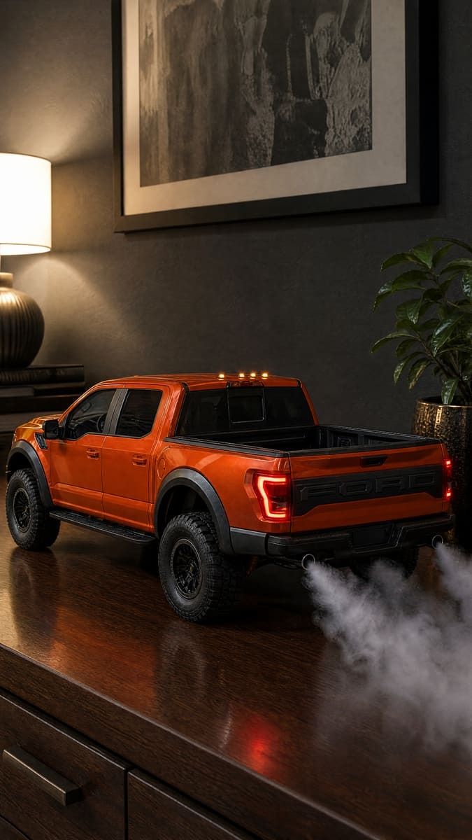 Wholesale 1:32 Alloy Diecast Pickup Truck Raptor Model Car Toy Pull Back With Light And Sound Collectible Display Gift for Kids Boys