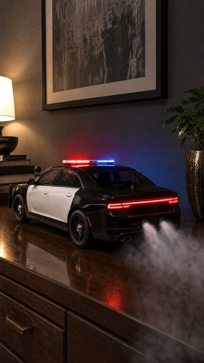 Wholesale 1:32 Alloy Diecast Police Patrol Car Model Car Toy Pull Back With Light And Sound Collectible Display Gift for Kids Boys