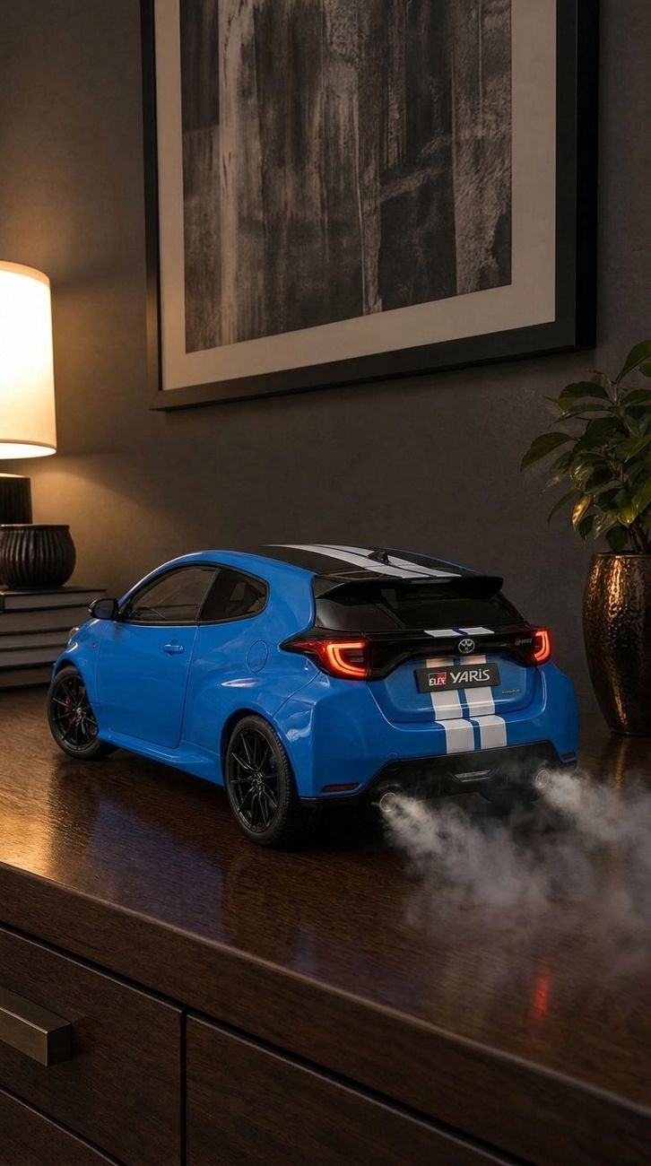 Wholesale 1:32 Alloy Diecast Toyota GR Yaris Model Car Toy Pull Back With Light And Sound Collectible Display Gift for Kids Boys