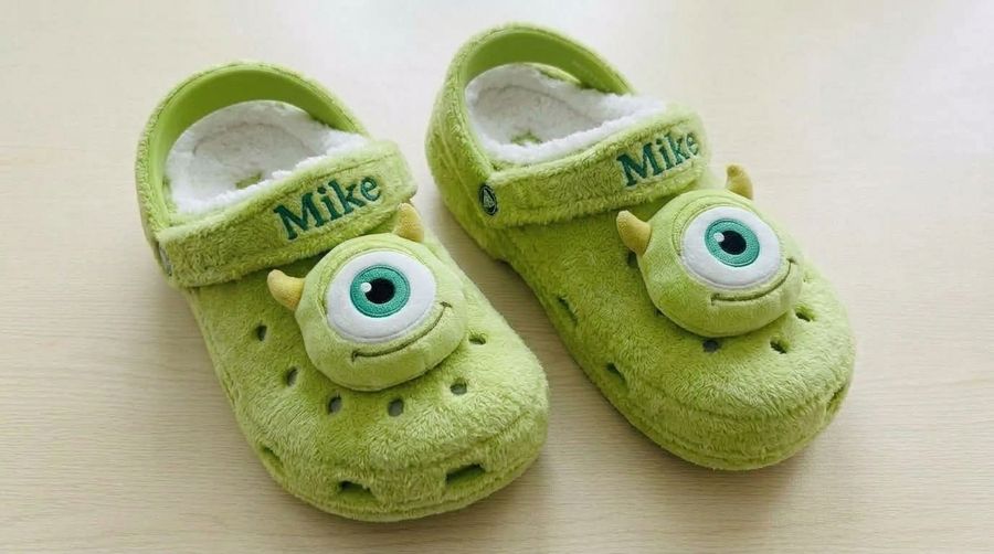 Wholesale Mike Plush Clogs Cartoon Fuzzy Slippers Sherpa-Lined Winter Indoor Outdoor Garden Shoes Unisex