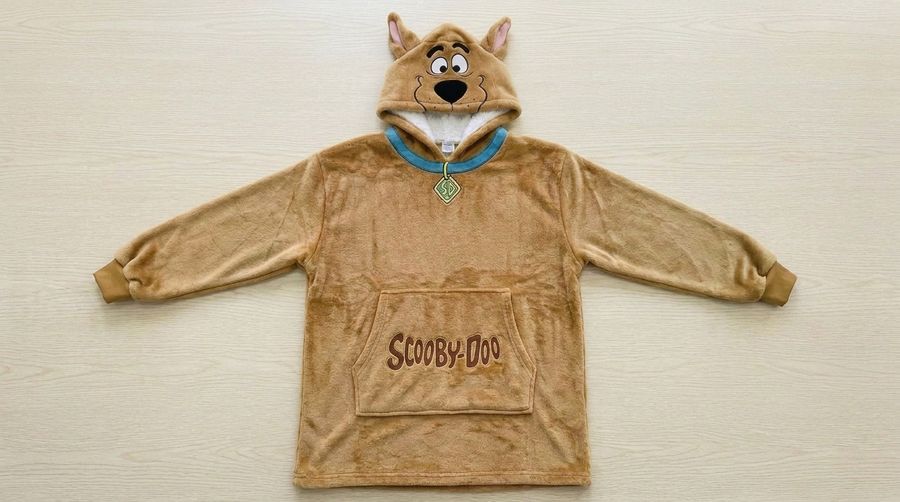 Wholesale Scooby-Doo Character Hoodie Cartoon Plush Hooded Sweatshirt Sherpa Lining Cosplay Loungewear Unisex