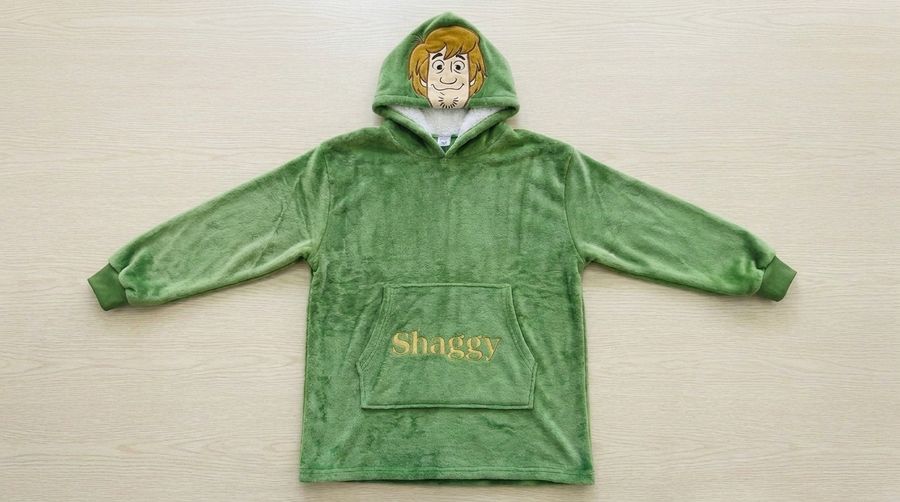 Wholesale Shaggy Character Hoodie Cartoon Plush Hooded Sweatshirt Sherpa Lining Cosplay Loungewear Unisex
