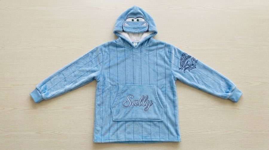 Wholesale Sulley Character Hoodie Cartoon Plush Hooded Sweatshirt Sherpa Lining Cosplay Loungewear Unisex