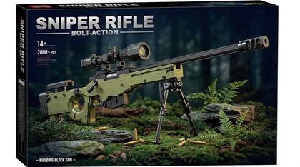 Bolt-Action Sniper Rifle Building Block Models