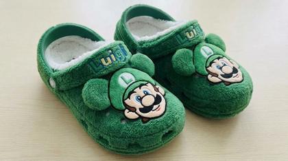 Luigi Plush Character Clogs