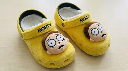 Morty Plush Character Clogs
