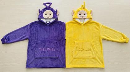 Tinky Winky & Laa-Laa Couple Plush Hoodies
